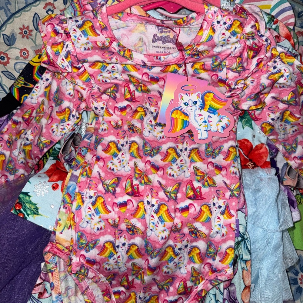 Posh Peanut Lisa Frank Bodysuit 18-24mo